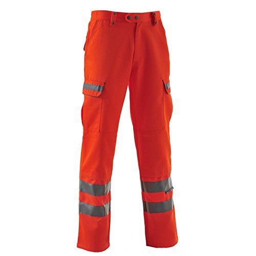 Image of Pulsarail Combat Trouser, 34" Waist Regular Leg, Hi-Viz Orange