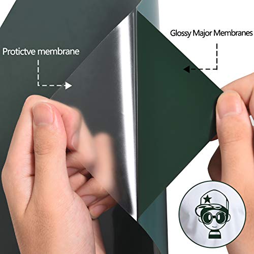 Image of RENLITONG Dark Green HTV Iron on Vinyl 12Inch by 10ft Roll Heat Transfer Vinyl for T-Shirt HTV Rolls for All Cutter Machine - Easy to Cut & Weed for Heat Transfer Design