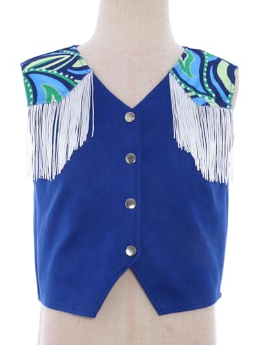 Kids' Girls Boys Faux Suede Fringe Cardigan Little Cowboys Waistcoat Vest Top3