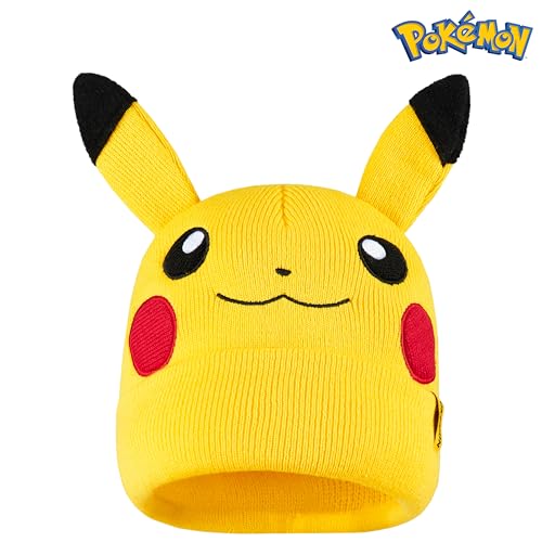 Pokemon Kids Beanie Hat, Cozy Knitted Winter Hats One Size - Gifts for Kids3