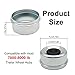 SUNCARACCL 2.75 inch Trailer Hub Bearing Dust Caps, 4PCS Trailer Axle Grease Cap with 4 Rubber Plugs Trailer Wheel Hub Bearing Grease Cover for 7000 to 8000 lb Dexter EZ Lube Trailer Boat Camper RV