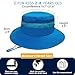 Outdoor Kids Sun Hat for Boys Girls Wide Brim Mesh Bucket Hat UPF 50+ Sun Protection Breathable Summer Fishing Safari Hat