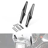 NICECNC Windscreen Adjusters Windshield Bracket Compatible with Yamaha Tenere 700 /XTZ700 2019-2024, Tenere 700 Rally Edition 2020-2024, Tenere 700 World Raid 2022, Tenere 700 Accessories, Black