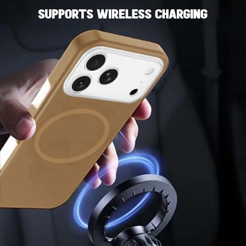 Image of Kratos Soft Silicone Case Cover Compatible with iPhone 17 Pro - Everyday Comfort Protection, Wireless Magnetic Charging Case with Raised Edge Camera & Screen Protection, Shock-Resistant Design