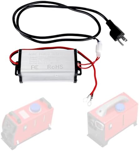 Diesel Air Heater 110V to 12V Power Converter Adapter, 300W 25A AC to DC Transformer for 5KW/8KW All-in-One Diesel Air Heater with Safety Protection for RVs Campervans & Garage Heating Systems - 5