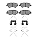 Dynamic Friction Company 3000 Semi-Metallic Brake Pads and Hardware Kit