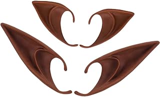 MAGICLULU 2 Pairs of Cosplay Fairy Pixie Elf Ears Elf Ears Halloween Party Dress Up Elf Ears Cosplay Masquerade Accessories