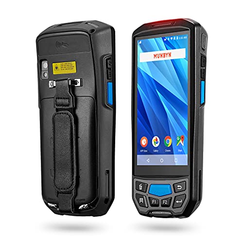 Buy 2 get 3 MUNBYN Rugged Handheld Android Scanner with 2D Barcode Scanner for 1D 2D PDF417 and NFC Reader 13.56MHz, Support 3G/4G/Wi-FI, 5 inch Touch Screen Industrial Mobile Device for Shipping, Delivery, WMS