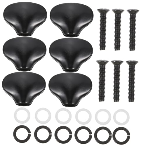 HANABASS 6pcs Guitar Locking Tuners Tuning Peg Buttons Zinc Alloy Tuning Handles for Acoustic Guitars