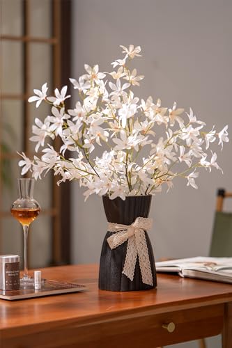 GALOURO Vaso preto - Vaso de flor, vasos pequenos para decoração, vaso de cerâmica para decoração de