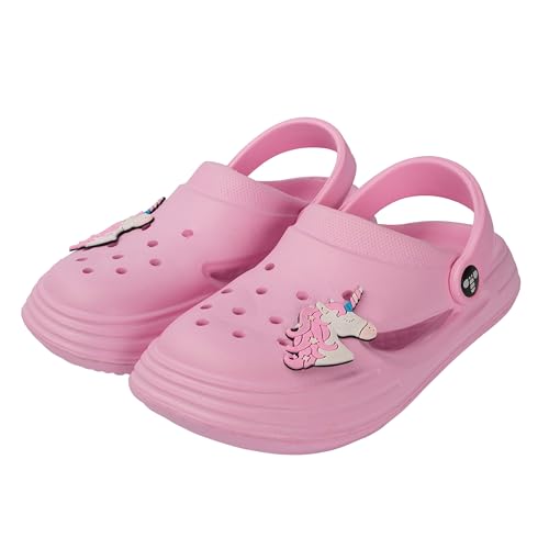 Image of toothless Kids Girls Clogs | Lightweight & Waterproof Slip-On Clogs with Backstrap | Anti-Skid Sole | Cute & Comfy Footwear for Indoor & Outdoor Play