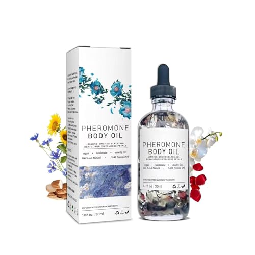 Aceite Corporal Luxe con Feromonas para Mujer, 30 ml - Fragancia Femenina, Hidrata la Piel, Inspira Confianza y Encanto Social, Fragancia Duradera (1Pc)