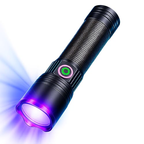 DOSIDIAG Lampada UV 365 nm ad alta potenza 30 W – Alluminio Premium – Ricaricabile USB-C – Rilevamento perdite, urina animale, scorpioni, cimici da letto, banconote false, minerali – IPX4