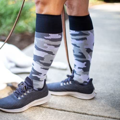 Image of Rejuva Camo 15-20 mmHg Knee High Compression Socks for Women & Men