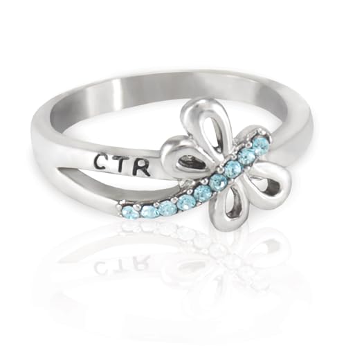 Dragonfly LDS CTR Ring by Ringmasters | Choose the Right Faith Ring | Keepsake LDS Jewelry