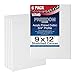 US Art Supply 9 X 12 inch Professional Quality Acid Free Stretched Canvas 6-Pack - 3/4 Profile 12 Ounce Primed Gesso - (1 Full Case of 6 Single Canvases)