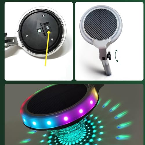 Solar Lights Outdoor, Pathway Lamp Set of 2, Sand Proof Warm Light Fixtures, Energy Efficient Lighting for Backyard Fence, Patio, Driveway, Balcony, Deck, Landscape, Walkway, Yard – Image 6