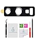 OmniRepairs-For LG G4 Model H810 H811 H815 LS991 VS986 Rear Facing Glass Camera Lens Frame Replacement Assembly with Power Button and Repair Toolkit (Gray)