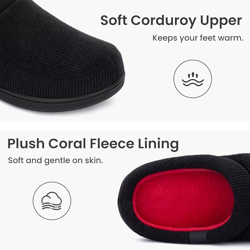 Image of RockDove Men's Ribco Corduroy Slip-On House Slipper