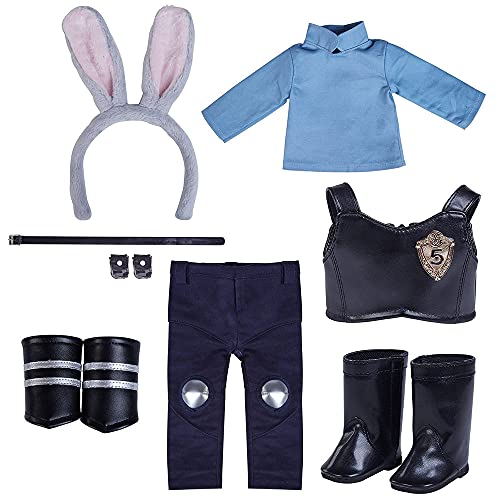 Fundolls FAIRY DOLLY-18-ZOOTOPIA JUDY-BLUE 18-Inch American-Girl Doll-Clothes-Accessories thumb #2
