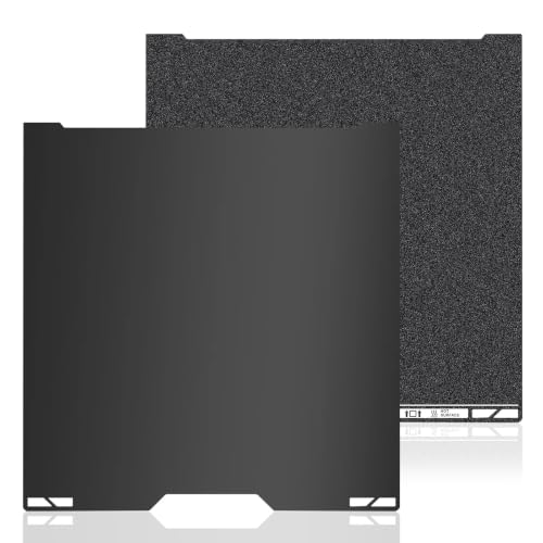 335×325mm Double-Sided PEI Build Plate for Bambu Lab H2C/A2L, Black Smooth &amp; Textured Flexible Spring Steel Plate, PLA PLA+ TPU Low Temp Printing Bed