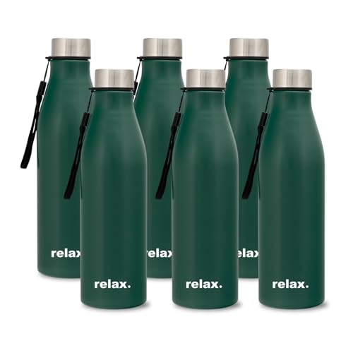 Image of Clay Craft VACBOTT Bingo Single Walled Non Insulated Water Bottle-1200ML, 6-Piece(Green) Leak Proof | Easy Grip |Easy To Carry| Gym Bottle | Home | Kitchen | Hiking | Treking Bottle | Travel Bottle