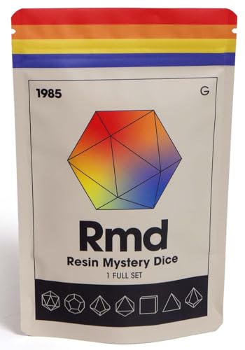 Sharp Edge Dice Set for DND for Dungeons and Dragons Ttrpg Games, Multi-Sided RPG Polyhedral Resin DND Dice Set | Collectable Dice (Resin Mystery Dice)