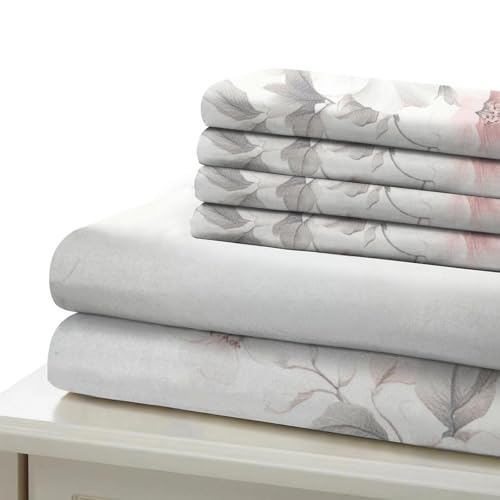 Housses de couette fleurs pastel 3d 200x200 microfibre