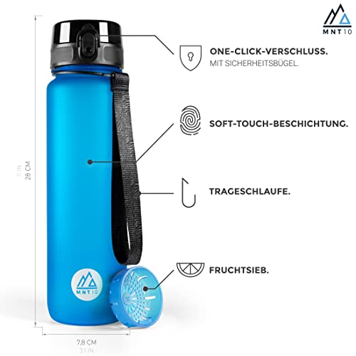 MNT10 Trinkflasche Sport I Auslaufsichere Sporttrinkflasche aus Tritan I Die perfekte Flasche für Sport, Fitness, Gym… - Image 4