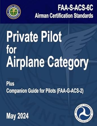 FAA S ACS 6C Private Pilot for Airplane Category Airman Certification FAA S ACS 6C Private Pilot for Airplane Category Airman Certification