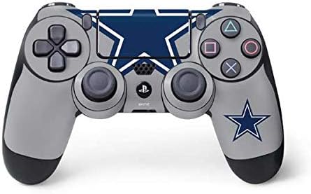 SkinitDecal Gaming Skin Compatible with PS4 Controller - Officially Licensed NFL Dallas Cowboys Retro Logo Design