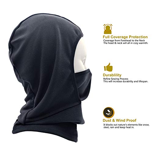 Image of Kids Balaclava Ski Mask Windproof Fleece Neck Warmer Gaiter Winter Face Warmer for Cold Weather Boys Girls