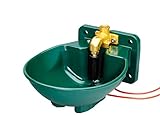 Lister Heizbares Tränkebecken SB 22 H mit Heizkabel 230 Volt / 33 Watt (Frostschutz bis ca. -20°C) - mit Pendelventil 230 Volt - Tränke Kuh Kühe Rinder Pferd Pferde Stall