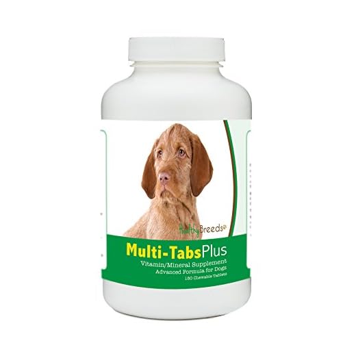 Healthy Breeds Wirehaired Vizsla Multi-Tabs Plus Chewable Tablets - The Vitamins & Minerals Your Dog Needs to Support Better Health from The Inside Out - 180 Count