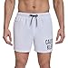 Calvin Klein Men's Swim Swim Trunk,White,Medium