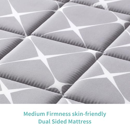 Image of Premium Hypoallergenic Baby Crib Mattress and Toddler Mattress - 52 inch x 27.6 inch x 5 inch - Breathable - Firm Soft - Fits Standard Cribs and Toddler Beds