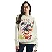 Bioworld Dragon Ball Z Hero Group & Dragon Ball Crew Neck Long Sleeve Tofu Reversible Sweatshirt-XL Off-white