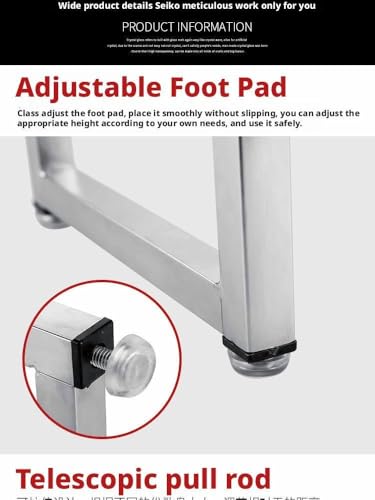 Étagère à épices en acier inoxydable – 2 rangées de supports réglables pour le rangement de la cuisine et un accès facile – 12 récipients avec cuillères