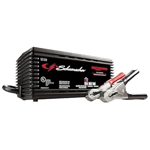 Schumacher Electric Battery Charger and Maintainer, 2-in-1, SC1319 – Fully Automatic, 1.5 Amp, 6 Volt and 12 Volt for Car, Power Sport and Marine Batteries