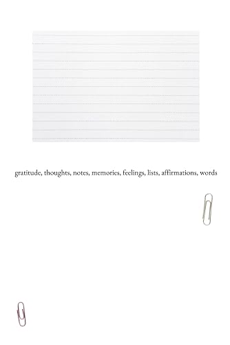 Sande Paperback Lined Journal Notebook for Daily Gratitude, Notes, Memories, Thoughts and Affirmations across 75 Pages