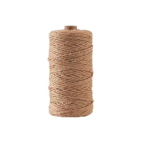 La cordeline Ficelle Jute Naturel Ø1.5mm ± 1000m pour Le Jardinage, Bricolage, activités manuelles, Emballage, Fleuristerie, Naturelle