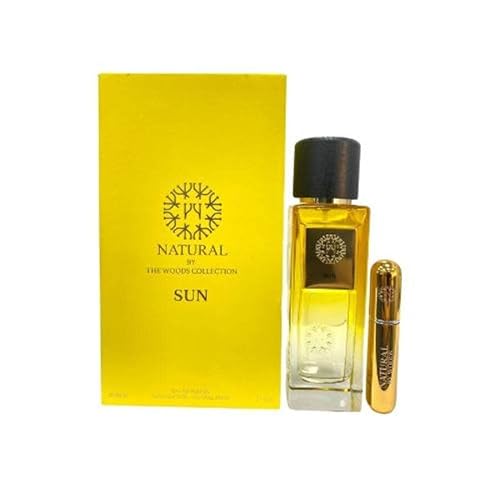 The Woods Collection Natural Sun, Unisex Eau de Parfum, 100ml with 5ml Refill, French-Inspired Fragrance