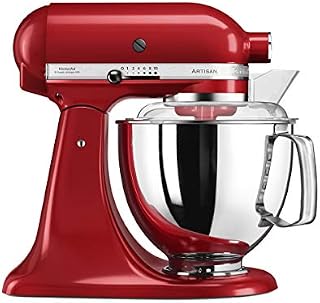 KitchenAid 5413184120696 Artisan Stand Mixer (Empire Red, Stainless Steel, 50/60Hz), Die-cast Metal, 300 W, 4.8 liters