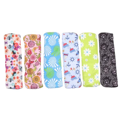 minkissy 6piezas Almohadillas Menstruales Reutilizables Para y Ecológicas y Lavables Menstrual Para Mujeres