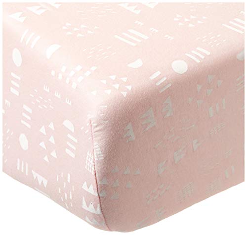 Image of HonestBaby unisex-baby Classics Fitted Crib Sheets Set Standard Mattress, 100% Organic Cotton Baby Boys, Girls, Neutral, 1 Pack - Multi-colored Giraffes, One Size