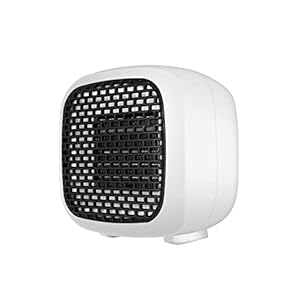 MOVOLS Electric Space Heaters, 800W Mini Elektrische Verwarmer Draagbare Desktop Ventilator Verwarming Keramische Verwarming Warme Luchtblazer Bureau Warmer Warmer Machine for de Winter