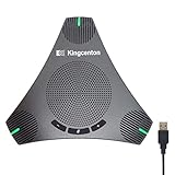 Altavoz y Micrófono de llamada de Conferencia,Omnidireccional Microfono USB PC de 360° para Conferencias Negocios 8-10 Personas, Videoconferencia,Reducción de Ruido Inteligente DSP,Conecta y Reproduce