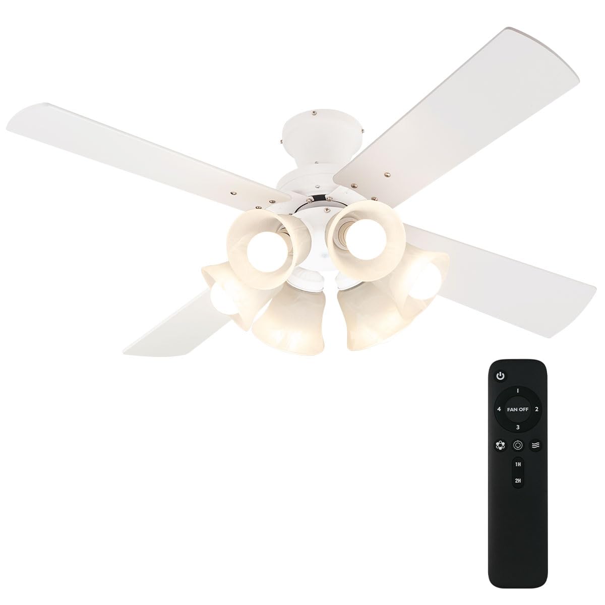 Amazon.co.jp : ぼん家具 シーリングファンライト LED 木製 DCモーター