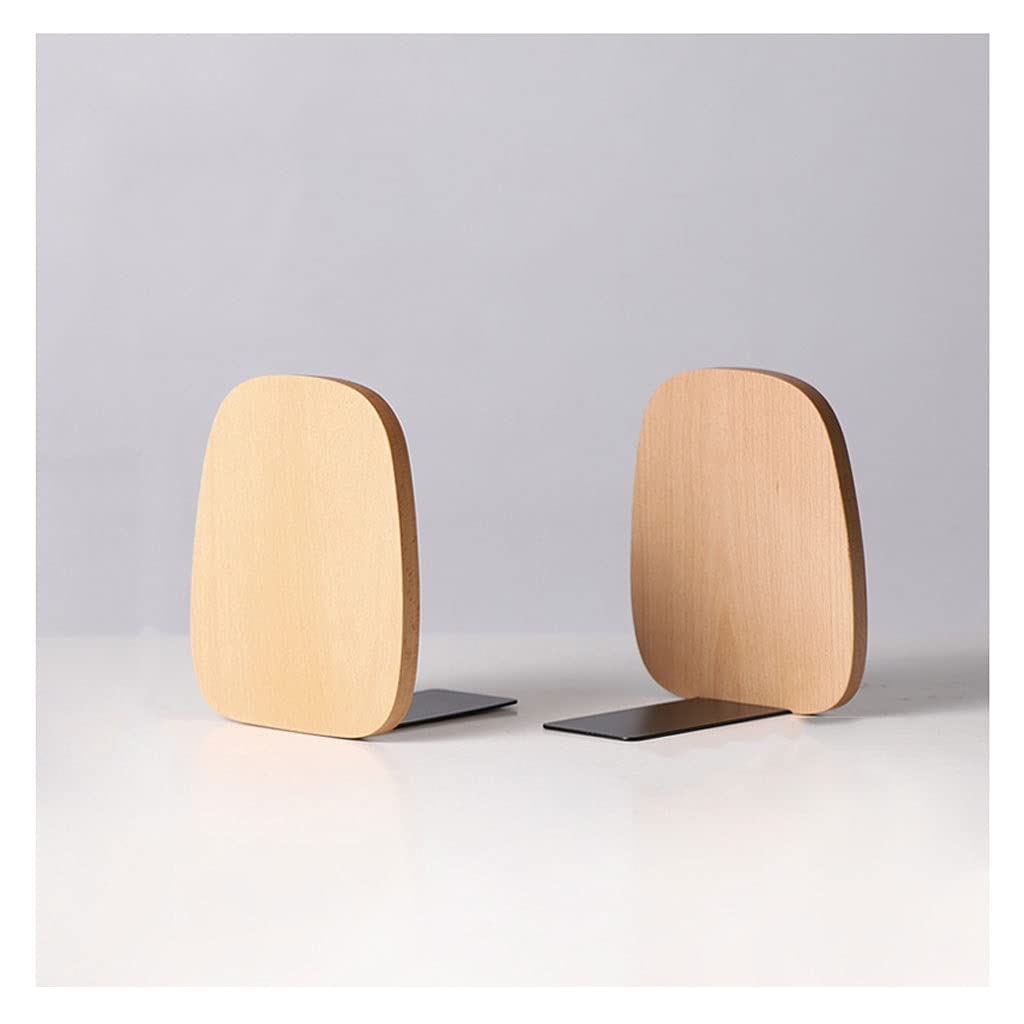 Sujetalibros beige para archivadores en estanterías y mesas de oficina