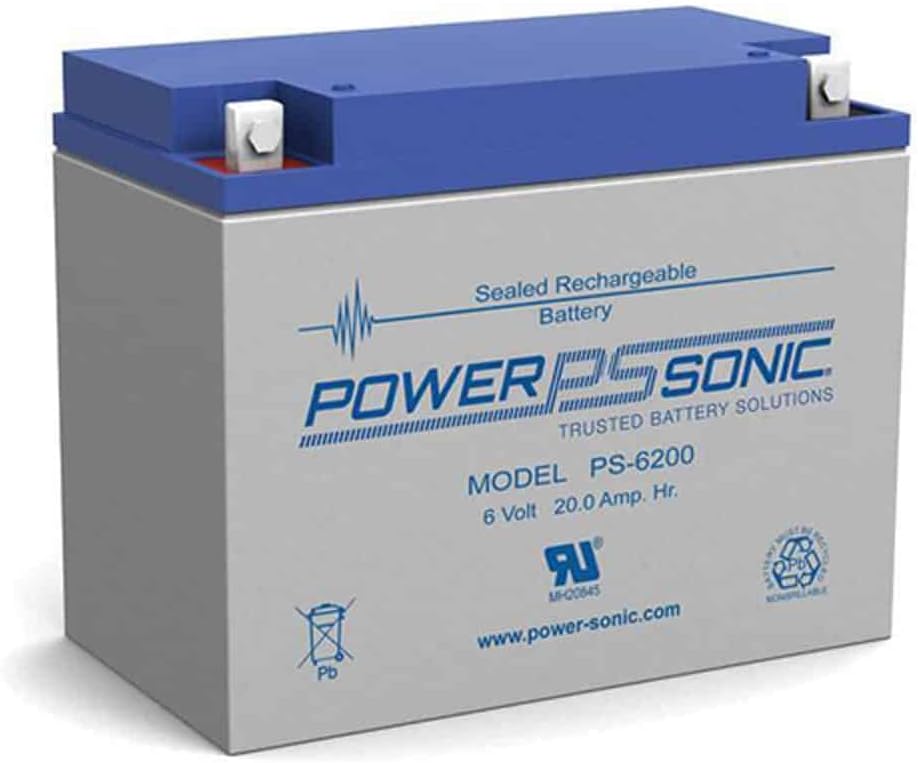 Power-Sonic PS-6200 | SLA Battery 6v 20ah
